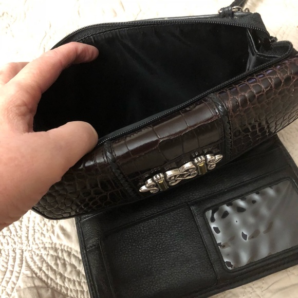 Brighton Leather Wallet Organizer Crossbody - Picture 6 of 8